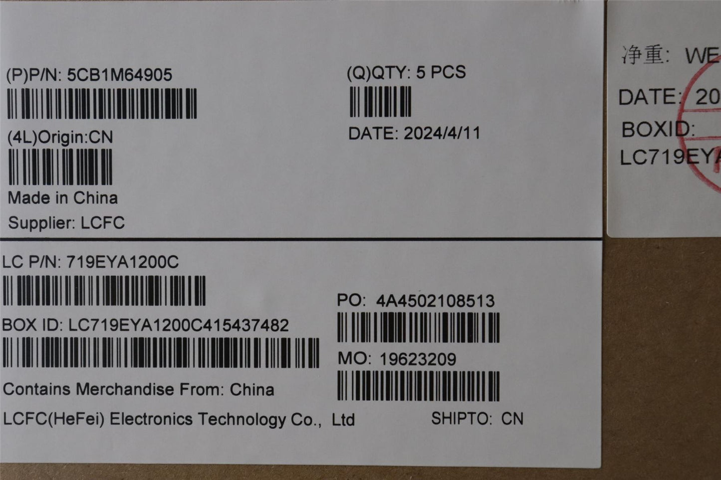 Lenovo Upper Case ASM_POR L 83DERGB 5CB1M64905