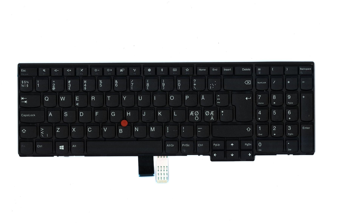 Lenovo ThinkPad L570 Keyboard Nordic Black 01AX650