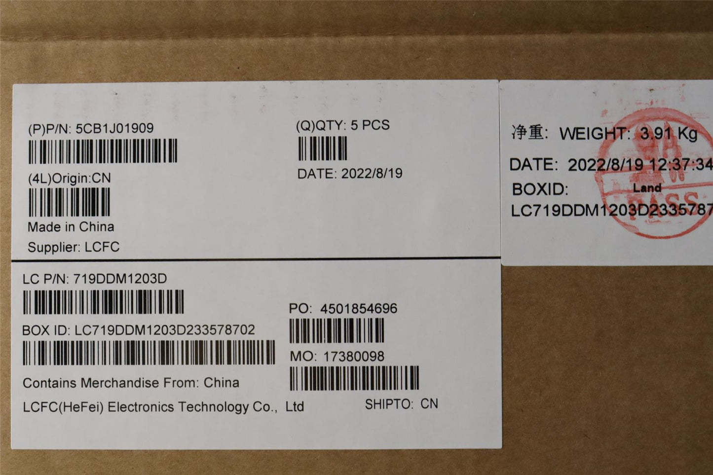 Lenovo Upper Case ASM_TC L82QG NFPSG 5CB1J01909