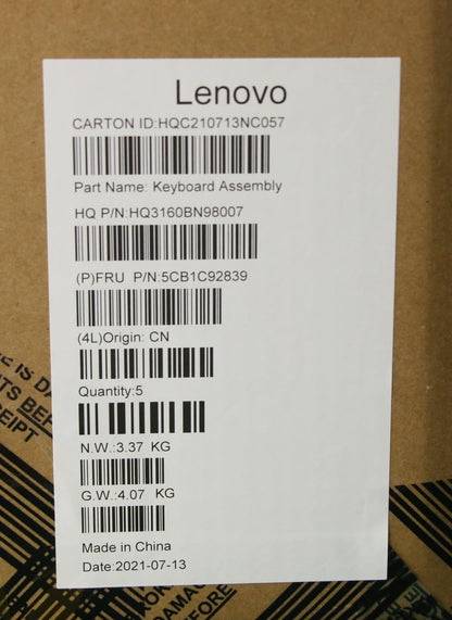 Lenovo IdeaPad 3 14M836 Palmrest Touchpad Cover Keyboard Nordic Blue 5CB1C92839