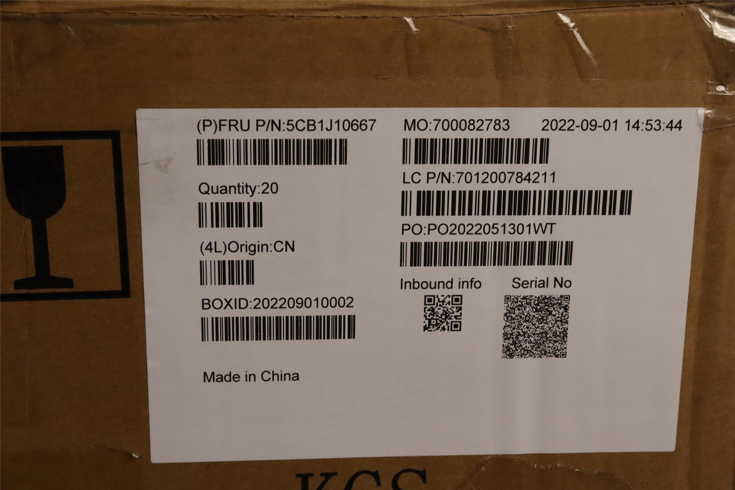 Lenovo Upper Case ASM_ENG WT 82TQ BL SG 5CB1J10667