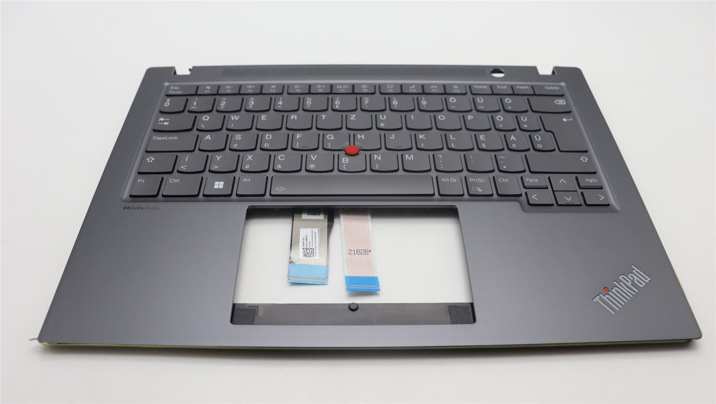 Lenovo ThinkPad T14s Gen 4 Keyboard Palmrest Top Cover Hungarian Grey 5M11L59610