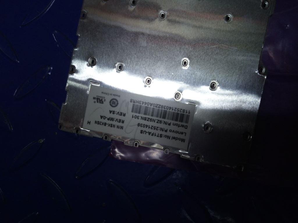 Lenovo US-ST1FA-DF-BlkKeyBackAssembly-KBD US English Keyboard 25214039
