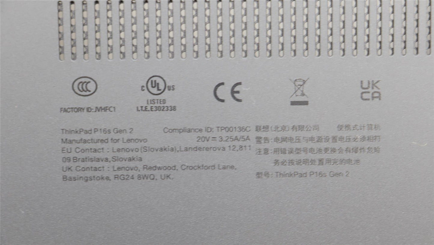 Lenovo FRU KP6D5_D_COVER_UMA_WL_ASSY_BK 5CB1L57943