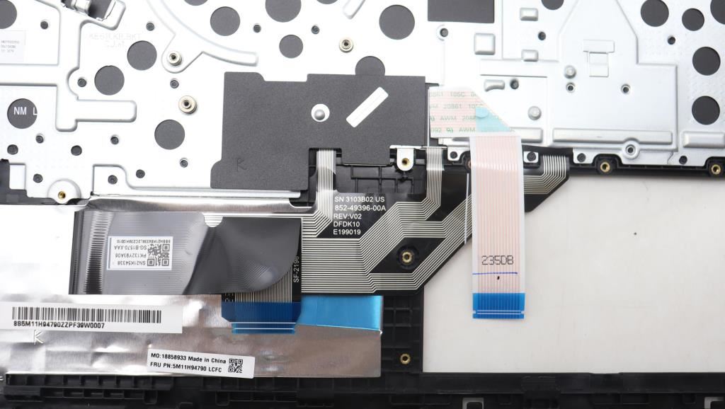 Lenovo MECH_ASM FRU KBD CCV RUS (LTN) US BK 5M11H94790