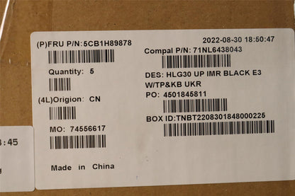 Lenovo IdeaPad 3 15IAH7 Palmrest Cover Touchpad Keyboard Ukrainian 5CB1H89878