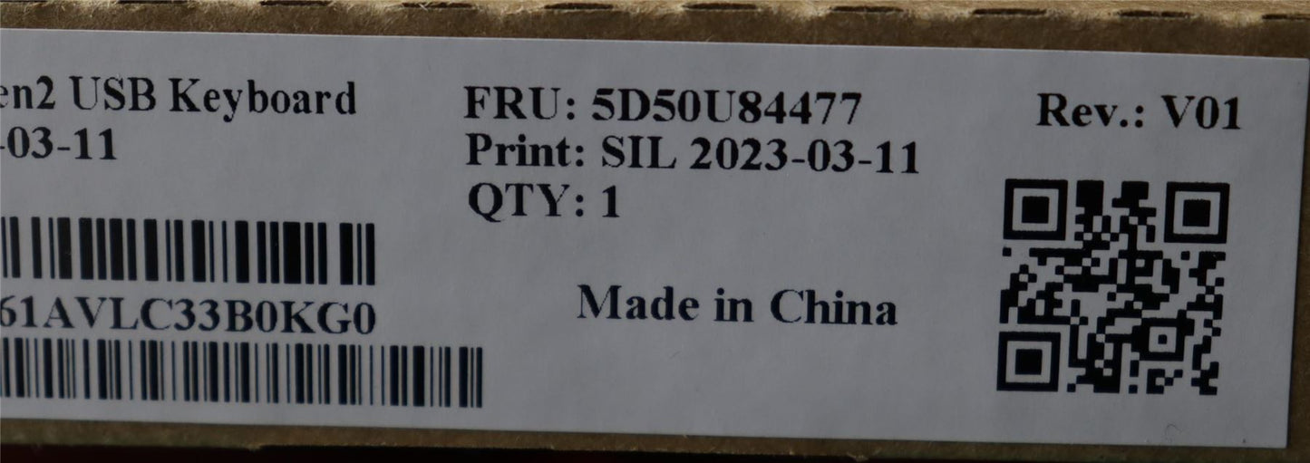 Lenovo USB Calliope KB BK EST 5D50U84477