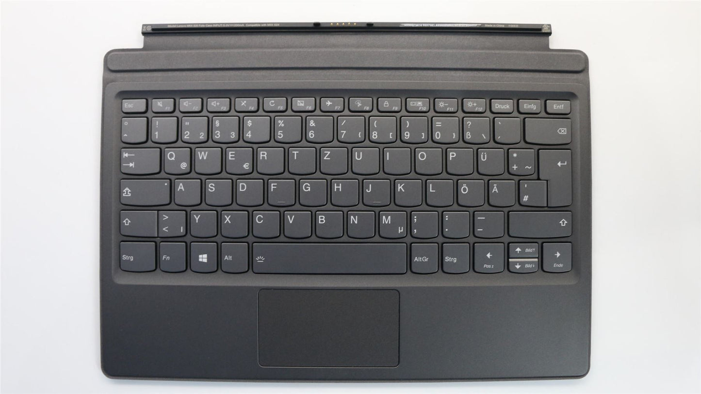 Lenovo Miix 520-12IKB Dock Keyboard Palmrest Touchpad German Grey 5N20N88578