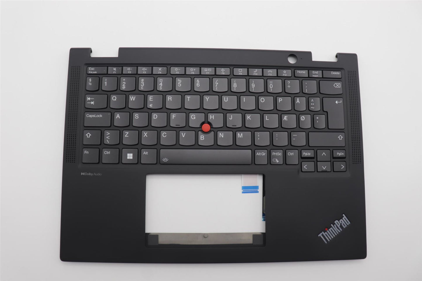 Lenovo ThinkPad X13 Gen 4 Keyboard Palmrest Top Cover Danish Black 5M11L64210