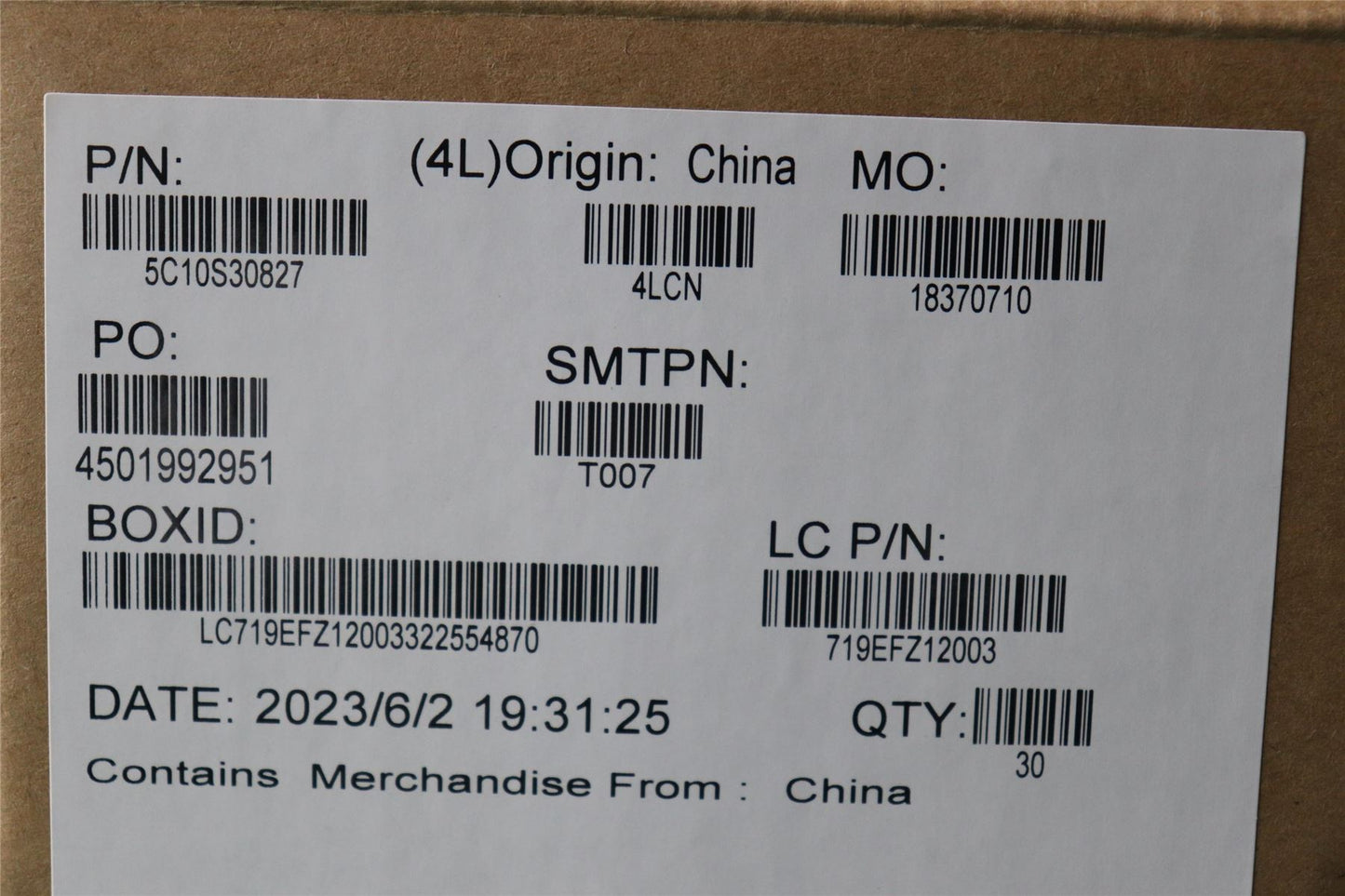 Lenovo CABLE L82YQ FPC Right 5C10S30827