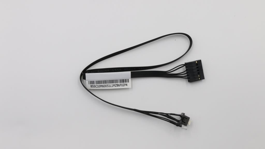Lenovo FRU, Cable, 420mm LED Switch cable without PCBA:1 SW with white LED+1 LED 00XL322