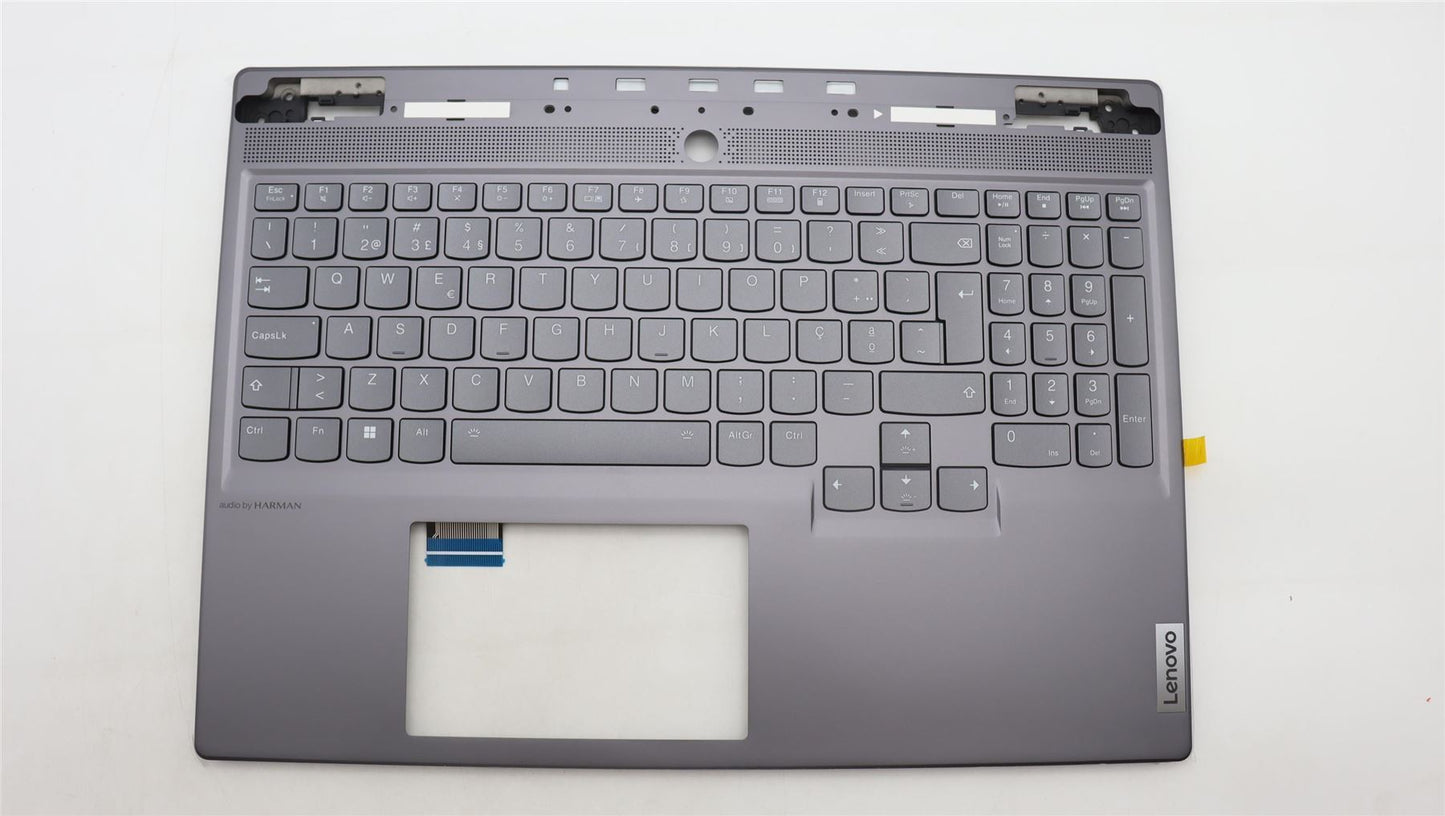 Lenovo Legion S7 16IRH8 Keyboard Palmrest Top Cover Portuguese Grey 5CB1L68003