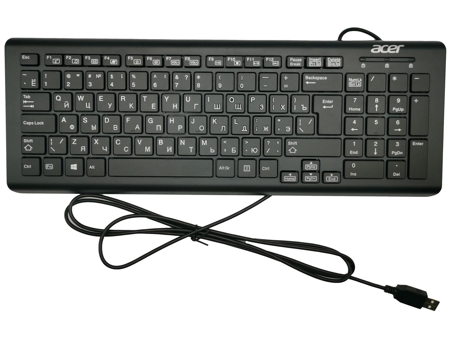 Genuine Acer DK.USB1B.07G KEYBD.USB.BLK.RUS