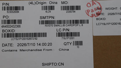 Lenovo CARDPOP L 83VG IO/B I/O Board 5C50S26084