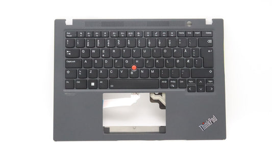 Lenovo ThinkPad T14s Gen 3 Keyboard Palmrest Top Cover Norwegian 5M11H27455
