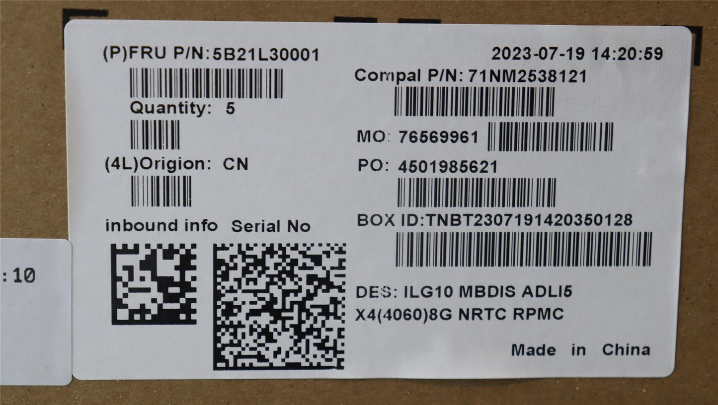 Lenovo LOQ 15IRH8 Motherboard Mainboard DIS INTELI512450H 5B21L30001