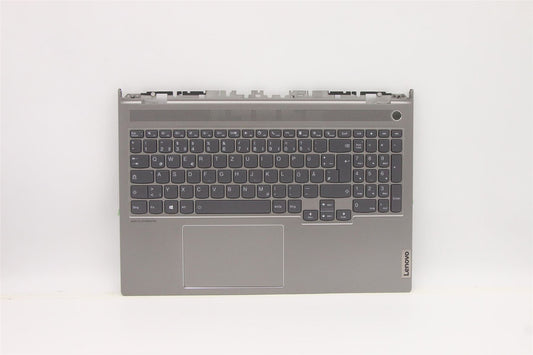 Lenovo ThinkBook 16p G2 ACH Keyboard Palmrest Top Cover German Grey 5CB1D04541