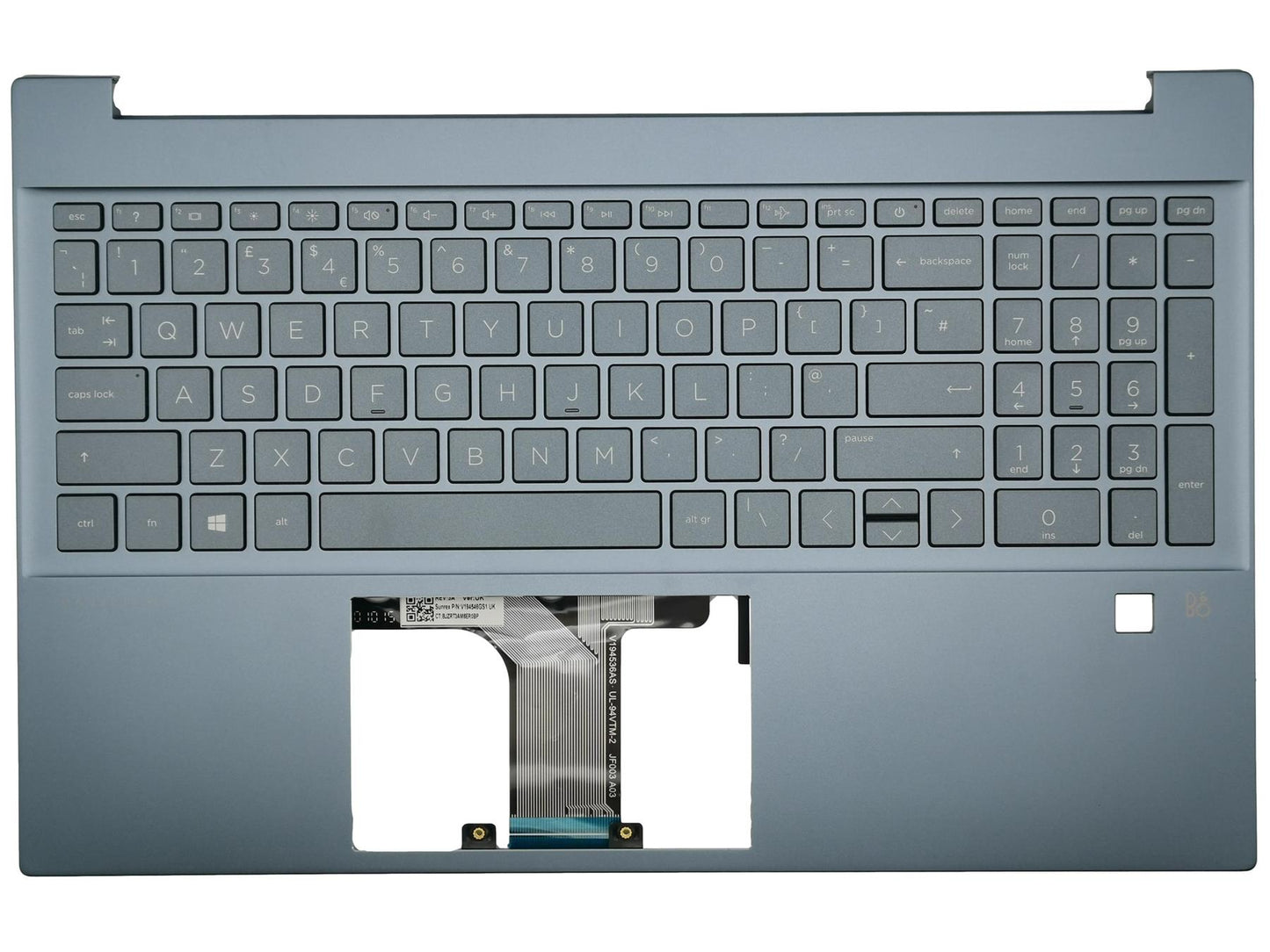 HP Pavilion 15-EG 15-EH Palmrest Cover Keyboard UK Gold M08919-031