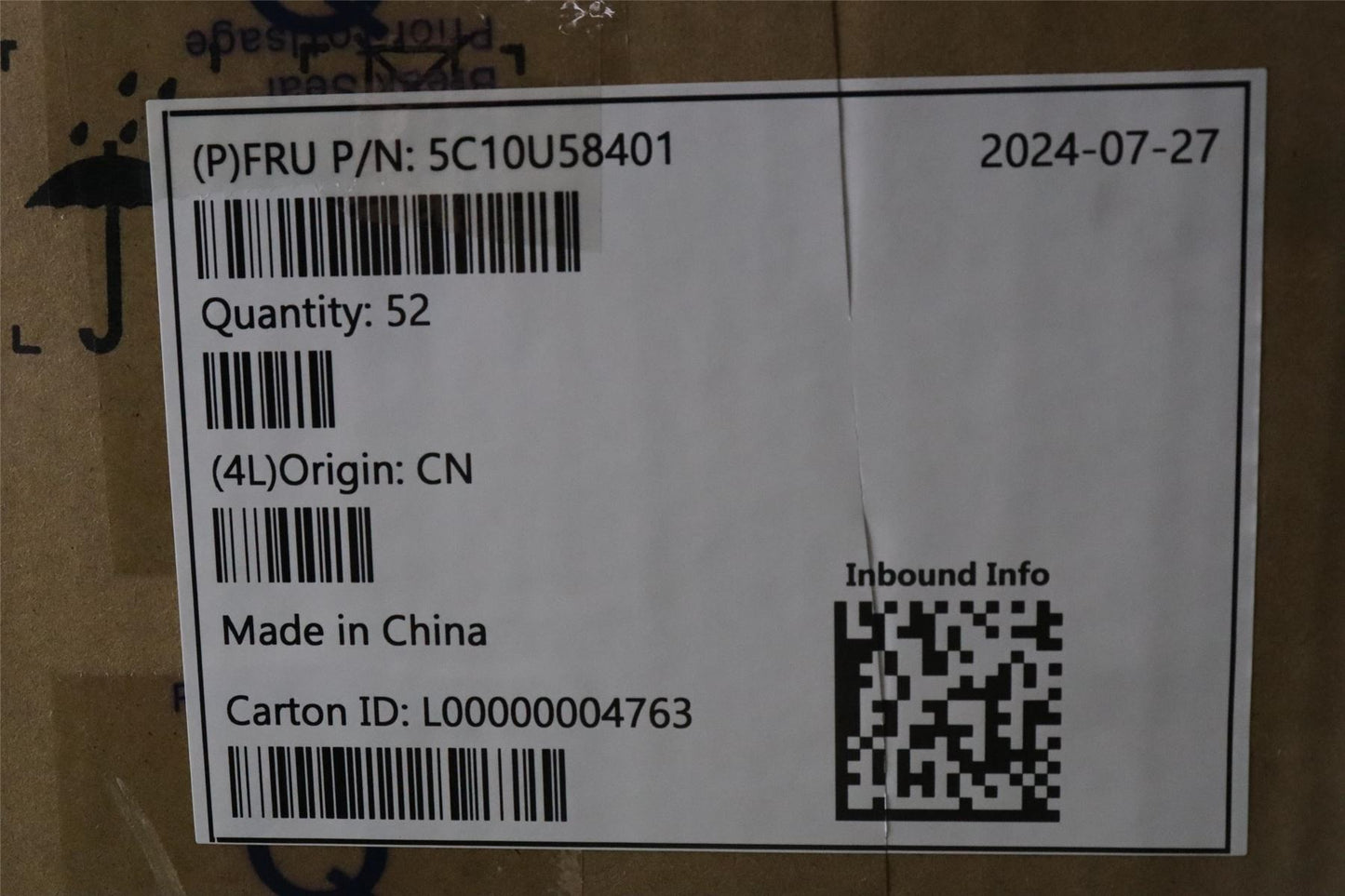 Lenovo Fru, 150mm C2 switch cable_TCO8.0 5C10U58401