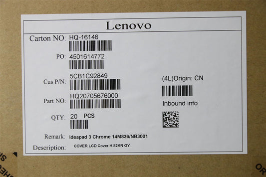 Lenovo LCD Cover H 82KN GY 5CB1C92849