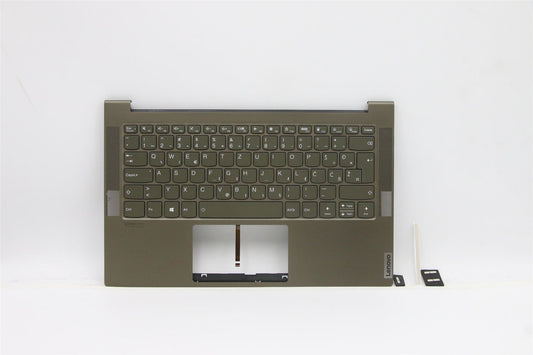 Lenovo Yoga 7-14ITL05 Keyboard Palmrest Top Cover Slovenian Green 5CB1B05496