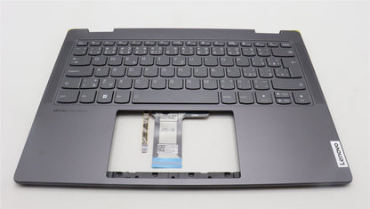 Lenovo Yoga 7 14ARP8 Palmrest Cover Keyboard Czech Slovakian Grey 5CB1L48271