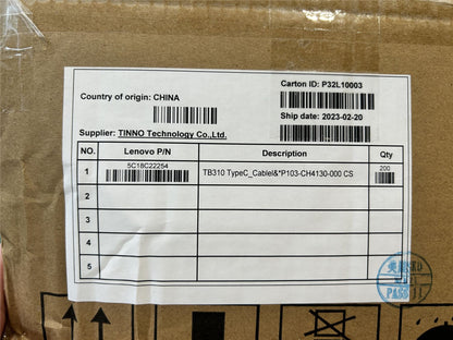 Lenovo TB310 TypeC_Cablel&*P103-CH4130-000 CS 5C18C22254