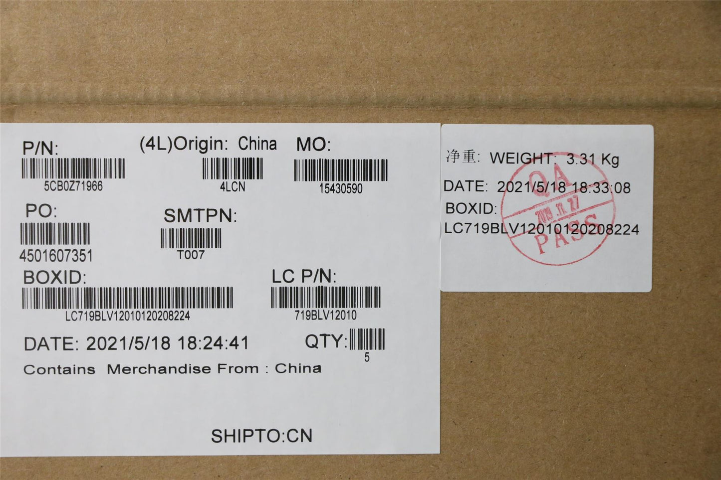 Lenovo Legion S7 15IMH5 Keyboard Palmrest Top Cover Belgian Grey 5CB0Z71966