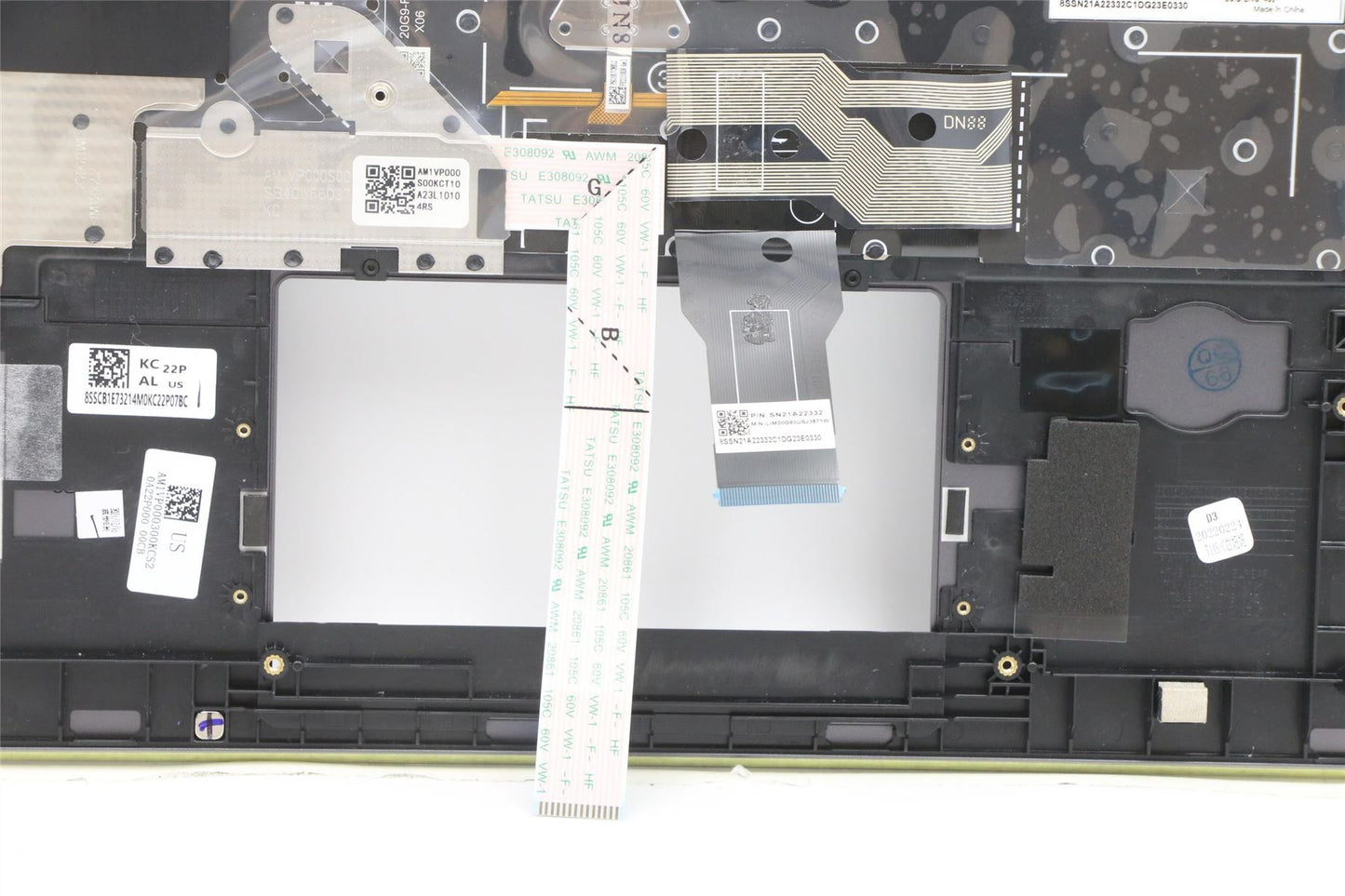 Lenovo ThinkPad T14s 2 Keyboard Palmrest Top Cover US Grey 5M11A37828