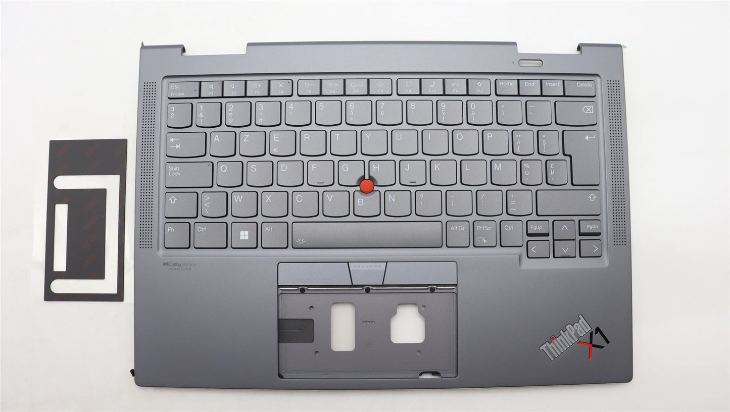 Lenovo ThinkPad X1 7th Gen Keyboard Palmrest Top Cover Belgian 5M11H45767