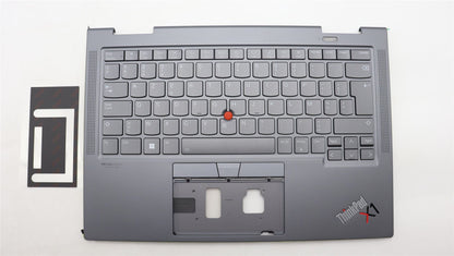 Lenovo ThinkPad X1 7th Gen Keyboard Palmrest Top Cover Belgian 5M11H45767