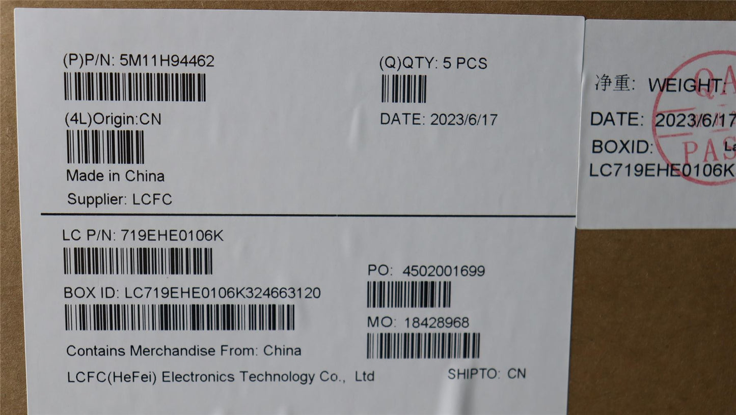 Lenovo ThinkPad X13 Gen 4 Palmrest Cover Keyboard UK Europe Black 5M11H94462
