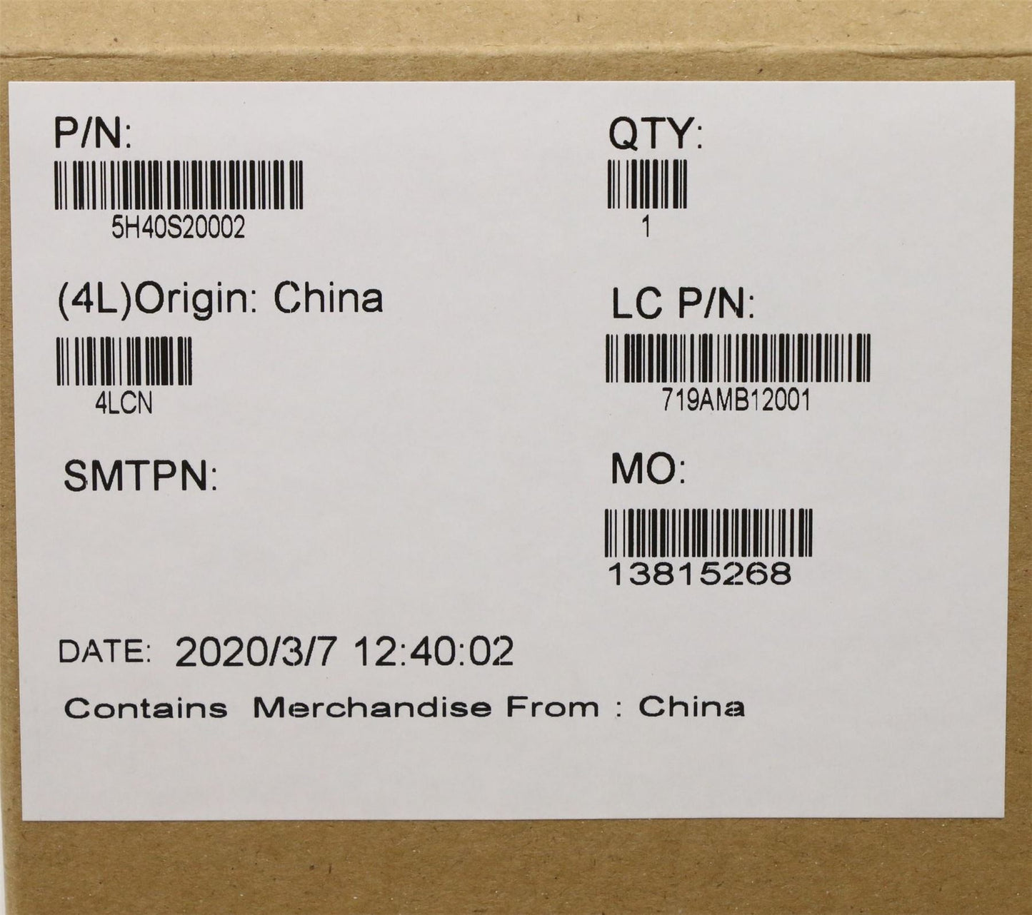 Lenovo Heatsink L 81YK G5 5H40S20002