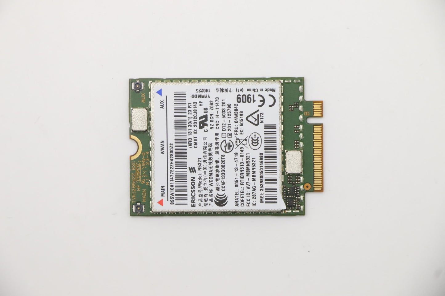 Lenovo Ericsson N5321 WCDMA NGFF WOW WWAN Board 20200464