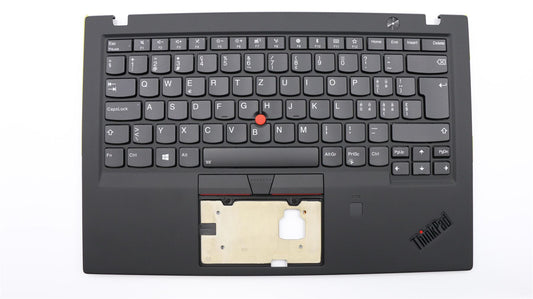 Lenovo Carbon X1 6th Keyboard Palmrest Top Cover Swiss Black Backlit 01YR631