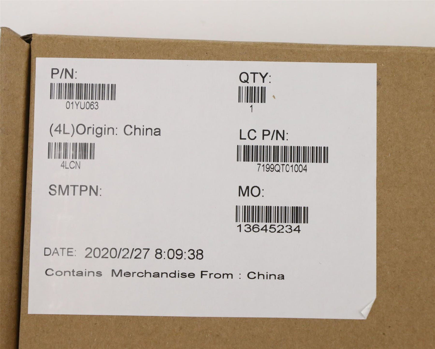 Lenovo MECH_ASM CS16_2BCP,MYLAR,SILVER,CHY 01YU063