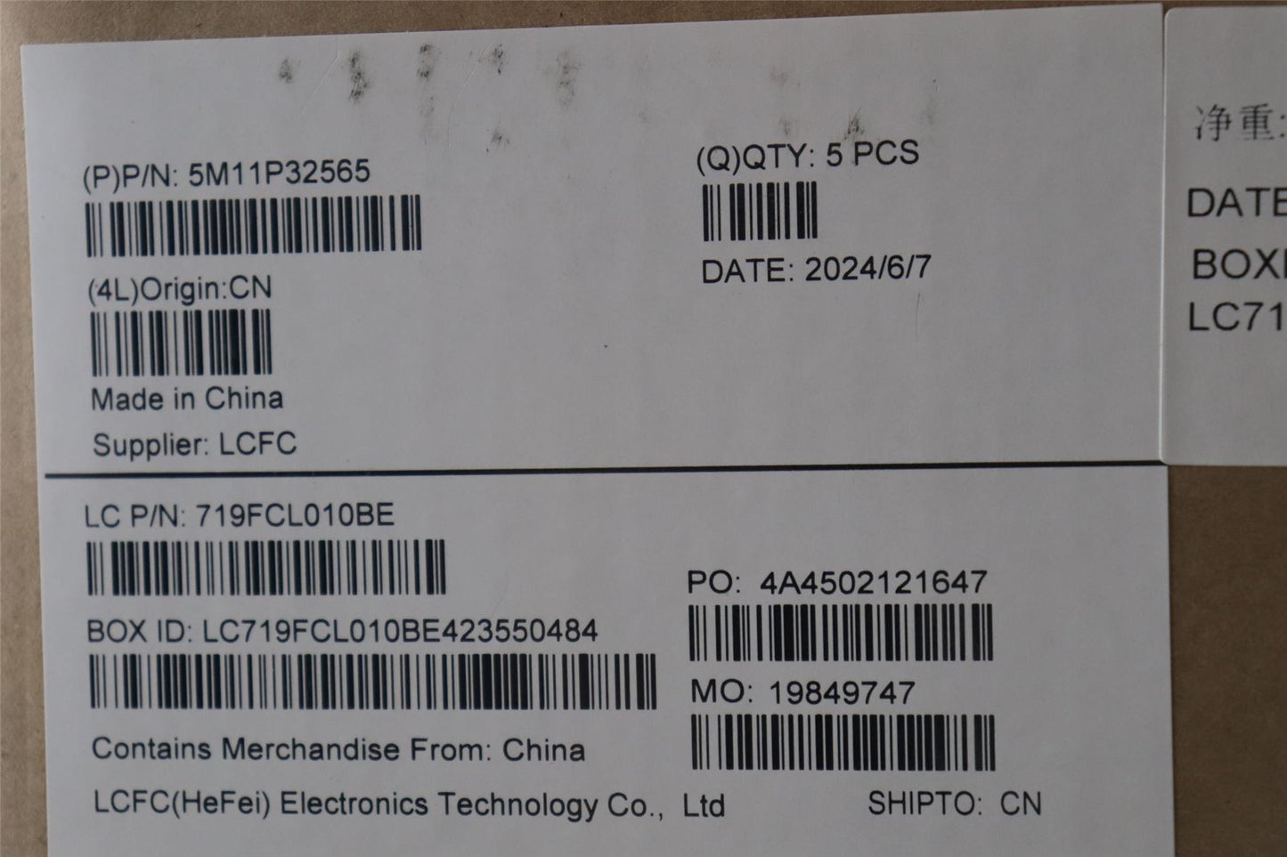 Lenovo MECH_ASM FRU UKR BL (TRI) US BK 5M11P32567