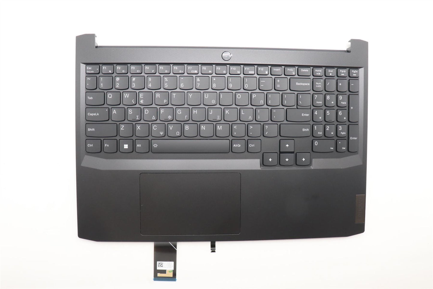 Lenovo IdeaPad 3 15IHU6 Palmrest Cover Touchpad Keyboard Greek Grey 5CB1D04570