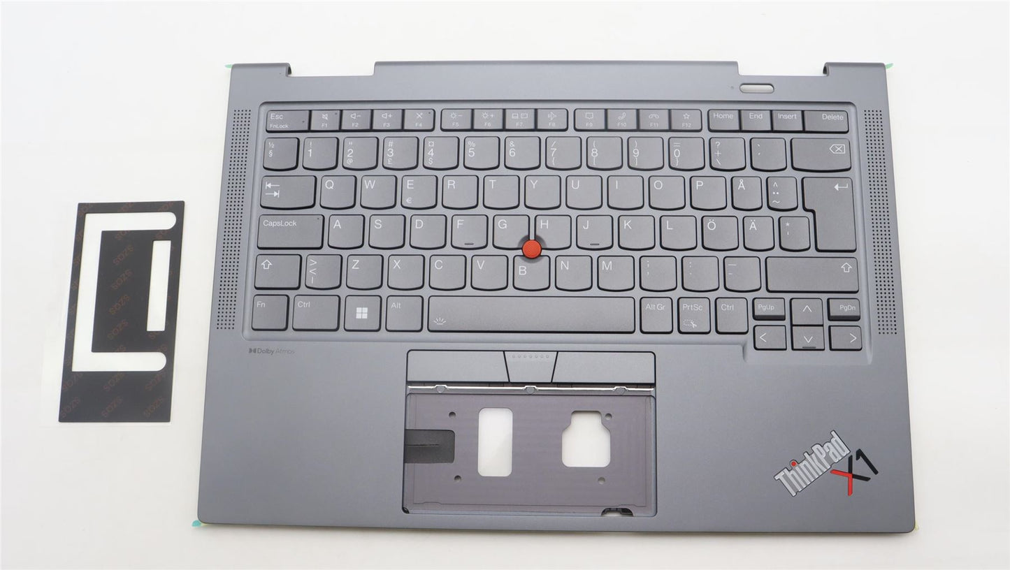 Lenovo ThinkPad X1 8th Gen Keyboard Palmrest Top Cover Grey Backlit 5M11H62488