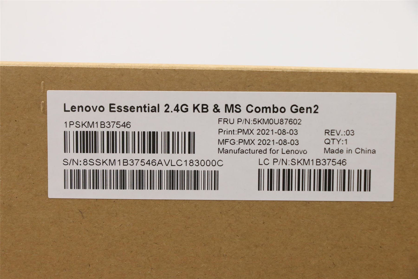 Lenovo Primax R71_G2 2.4G BKG IT 5KM0U87602