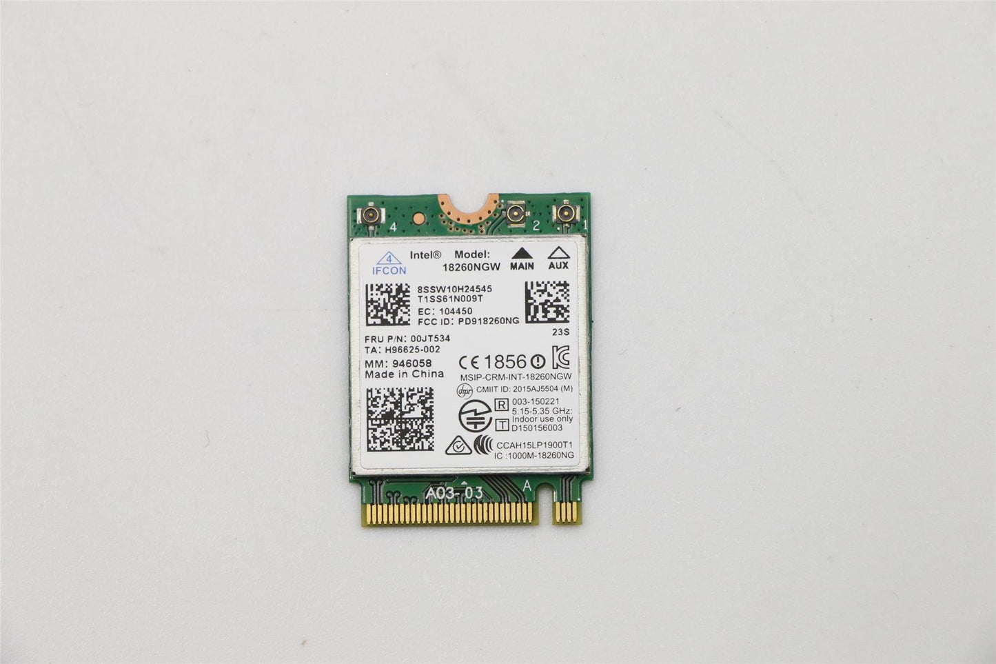 Lenovo 00JT534 Wireless,CMB,IN,18260 V MPRF