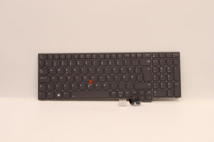 Lenovo ThinkPad P16 2 Keyboard Nordic Grey Backlit 5N21F39337