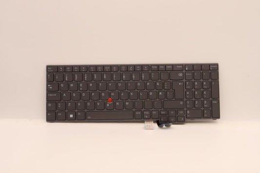 Lenovo ThinkPad P16 2 Keyboard Nordic Grey Backlit 5N21F39337