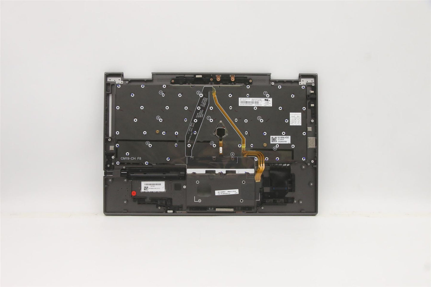 Lenovo Yoga X1 5th Keyboard Palmrest Top Cover German Grey 5M10Z37114