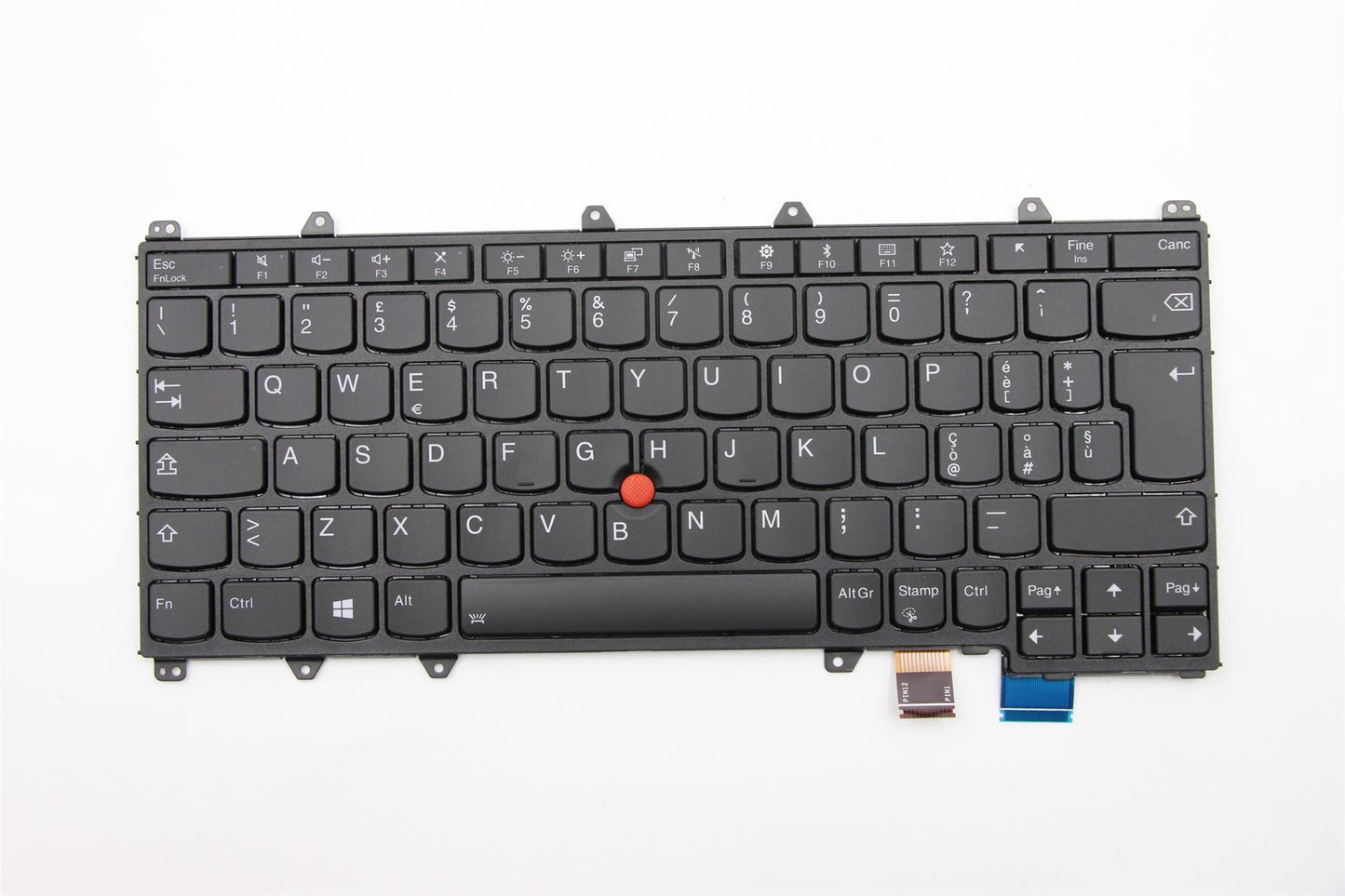 Lenovo Yoga X380 Keyboard Italian Black Backlit 01HW632