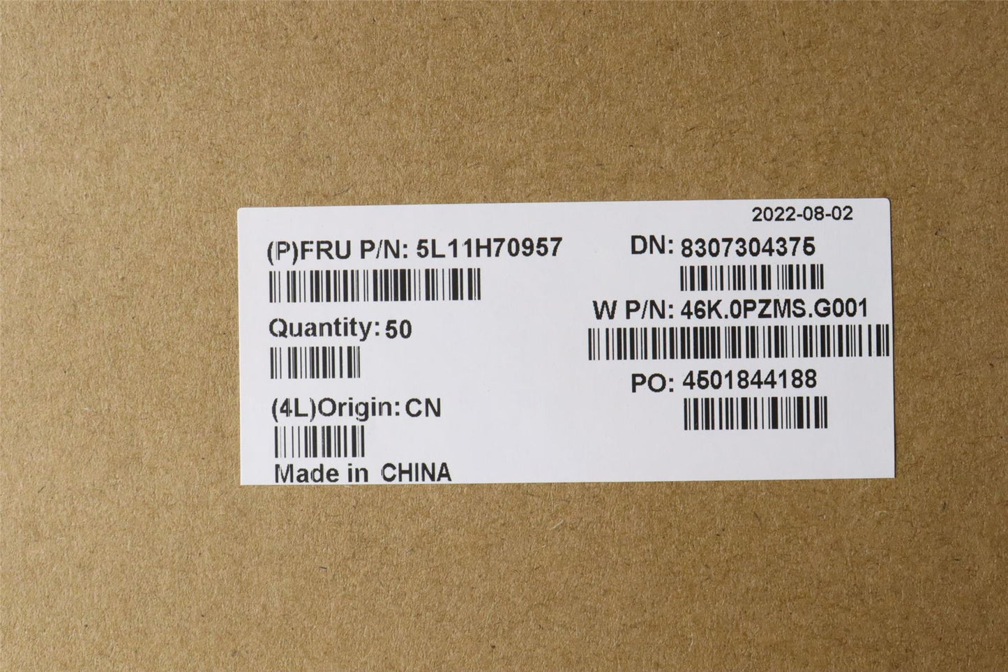 Lenovo LABEL FRU LABEL GEO KIT Primus 5L11H70957