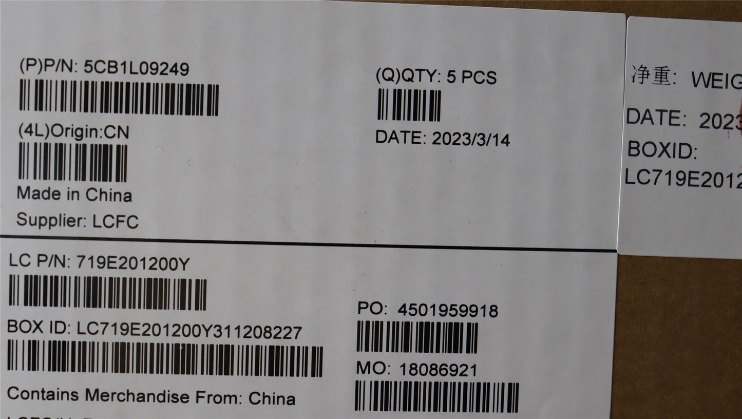 Lenovo V15 G4 AMN Palmrest Cover Touchpad Keyboard US Black 5CB1L09249