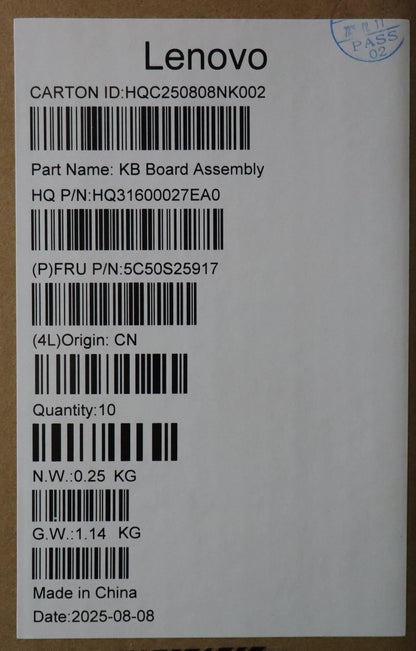 Lenovo CARDPOP H 83LN USB Board 5C50S25917