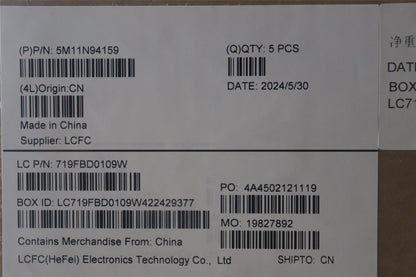Lenovo MECH_ASM FRU KB 058FRA BL(TRI)UK Bk 5M11N94160