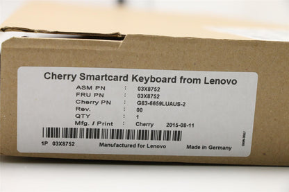 Lenovo Smartcard KB US English Keyboard 03X8752